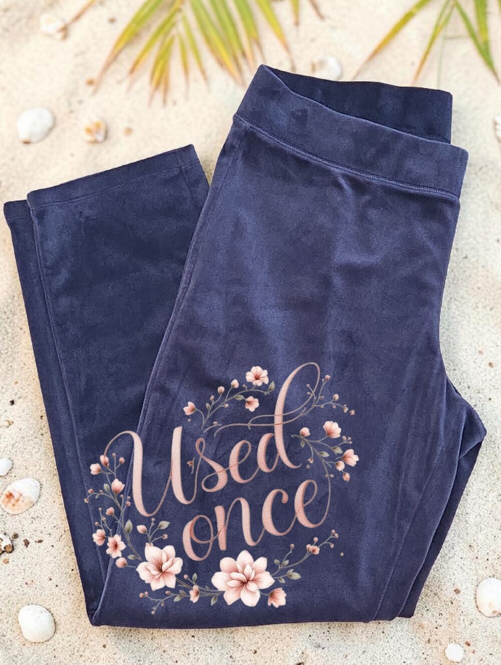*1654 Lilly Pulitzer velour navy pants Women L